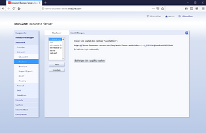 Screenshot Wake on LAN Konfiguration anlegen im Intra2net Business Server